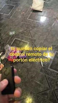 te pueden copiar el control remoto de tu portón