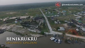 AERIAL VIEW OF MODERN BENIKRUKRU TOWN IN GBARAMATU KINGDOM, DELTA STATE, NIGERIA This is an aerial view of modern day Benikrukru Town - just one among numerous thriving Towns across the creeks of Niger Delta , Nigeria. | GbaramatuVoice International