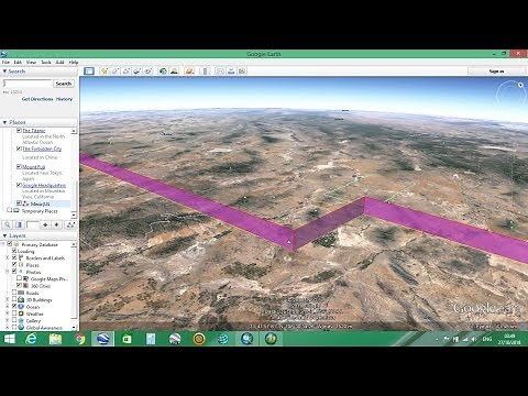 Extend line path in Google Earth 3d