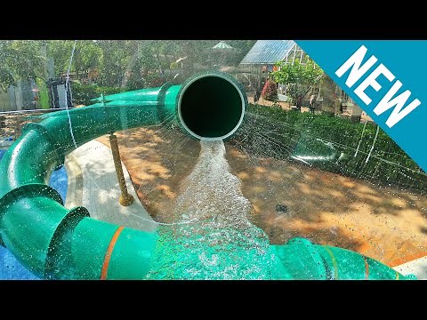GLASS WATER SLIDE! Boogie Ride at Tikibad Duinrell [NEW 2019]