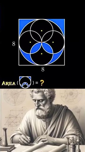 USE ONLY YOUR BRAIN TO SOLVE THIS TRICKY GEOMETRY. #maths, #geometry
