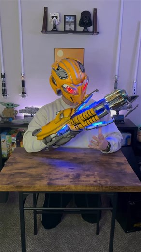 Nathan Messer | REAL BUMBLEBEE HELMET & ARM BLASTER! From @killerbody_com #transformers #bumblebee #unboxing | Instagram