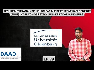 REQUIREMENTS ANALYSIS | EUROPEAN MASTER’S | RENEWABLE ENERGY (EMRE) | UNIVERSITY OF OLDENBURG