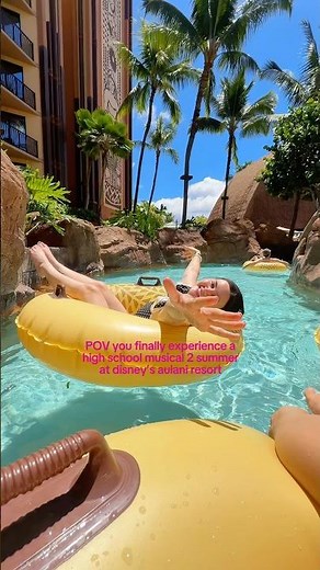POV you finally experience a high school musical 2 summer at disney’s aulani resort 🌺💦 ‪@DisneyAUNZ‬