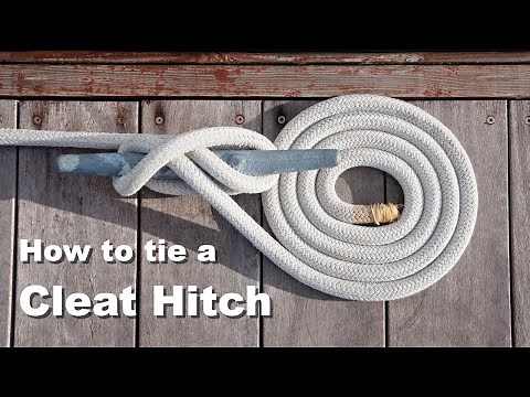 How to tie a Cleat Hitch (3 different methods).