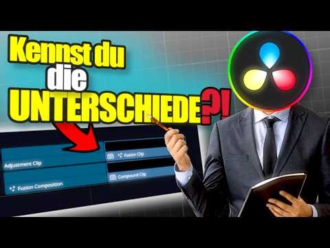 Die 4 Clip-Typen in DaVinci Resolve erklärt 📋