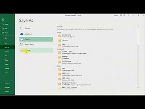 5 - Creating and Saving Excel Document