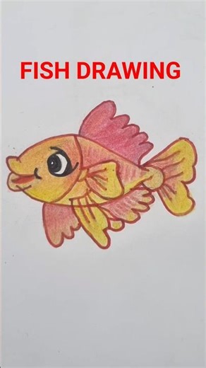 Cute Fish Drawing 🐠 Easy step by step fish sketch | ‪@MunniManishaArts‬ #fish