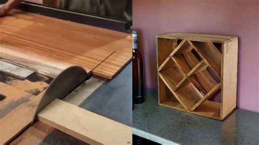 DIY Wooden Diamond Wine Rack and Modern Partition Wall Ideas