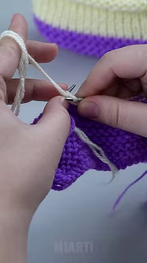 85K views · 1.4K reactions | How to crochet socks easily - simple slippers out of leftover yarn! | Miarti - Crochet and Knitting | Facebook