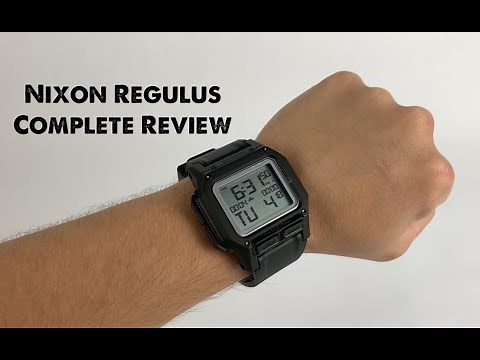 Nixon Regulus A1180 Black Positive Sport Digital Watch Complete Review!