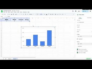 How to create chart in google sheets