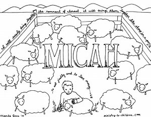 Micah Bible Coloring Page - Ministry To Children