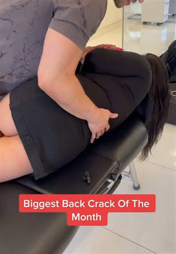 Low back adjustment #chiropractor