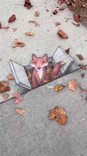 Bringing Imagination to life with 3D Street Art 🖼️ Artist: David Zinn 👩‍🎨 #art #amazing #fpy #beauty #Davidzinn