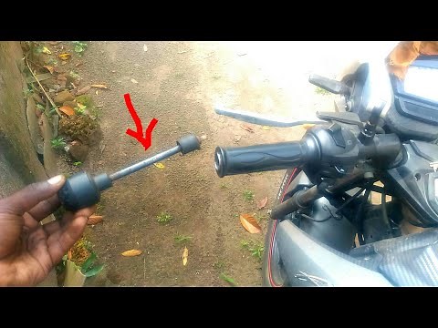 How to remove handle bar end weights/Damper rods of any motorcycle !!