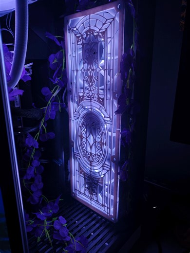 Elegant Stained Glass PC Fan Grill | Gaming Decor, Cute PC Case Mod, Angelic Computer Accessories, Soft Goth Setup, Custom Gamer Girl Gift - Etsy UK