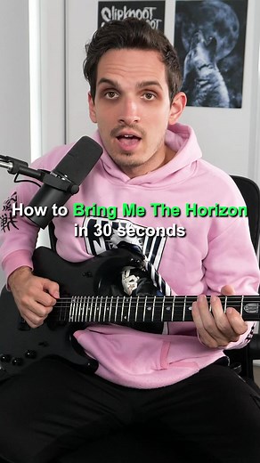How to Bring Me The Horizon in 30 seconds #metal #guitar #music | Nik Nocturnal