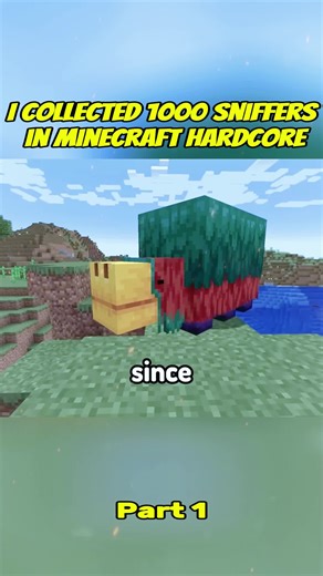 Building a Giant Sniffer Statue in Minecraft