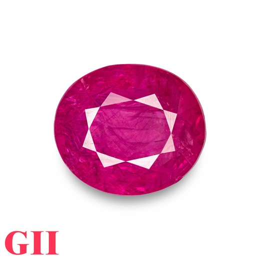 5.88 Ct. Ruby | Mined in Burma | Certified by GII | Velvety Pinkish Red