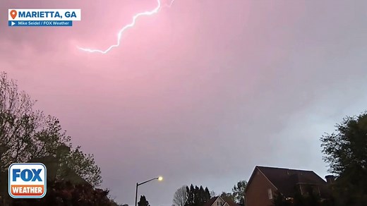 15K views · 259 reactions | Check out these slo-mo shots of cloud-to-cloud lightning over Marietta, Georgia, on Thursday night, as shot by FOX Weather Storm Specialist Mike Seidel. | FOX Weather | Facebook