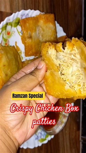 Ramzan Special Crispy Chicken Box Patties by Bushra The Multi Tasker - Chicken patties