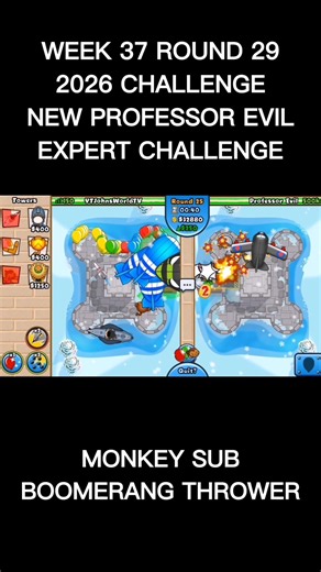 Week 37 Round 29 New Professor Evil Expert Challenge... 🐵