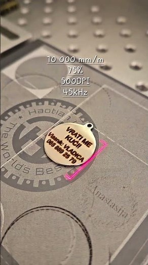 Custom Metal Pet Tag Engraving | Haotian 30W Fiber Laser