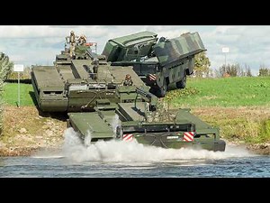 M3 Amphibious Rig Driving into River | Bridge Operation