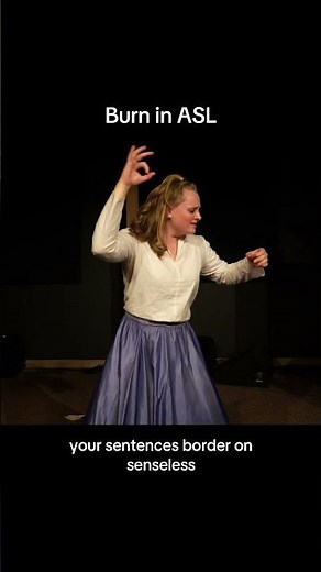 Burn- Hamilton in Sign Language #hamilton #musicaltheatre #signlanguage