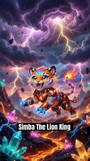 Simba The Lion King | Kids Video Ai Animated #ai #shorts