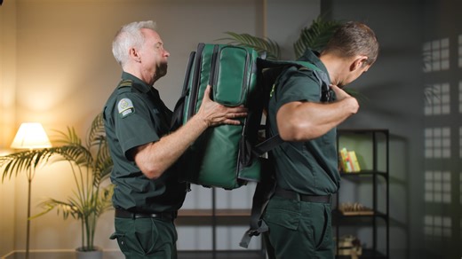 How to safely don a response bag