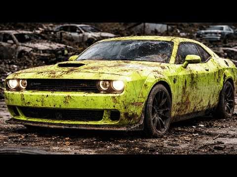 Abandoned Dodge Challenger SRT Rebuild | Full Muscle Car Restoration
