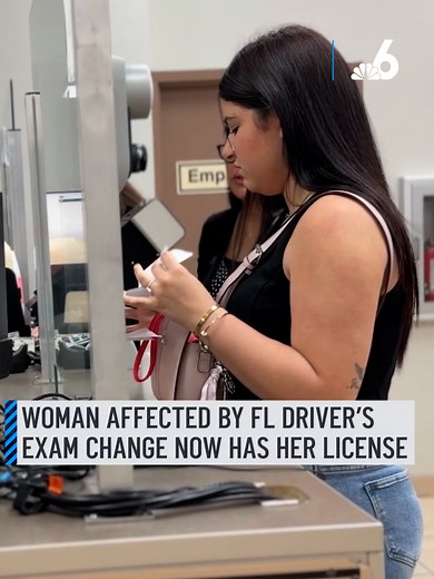 The Florida Department of Highway Safety and Motor Vehicles announced that starting Feb. 6, all driver’s license tests would only be administered in English. After NBC6 aired Daniela’s story last week, the tax collector’s office reached out, explaining there was a transition period. Anyone who made an appointment before Feb. 6 could still take their test in another language as originally planned. #driver #driverslicense #spanish #english #test