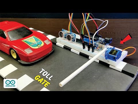 How To Make Simple Automatic Car Parking Toll Gate System || Automatic Toll Gate with Arduino
