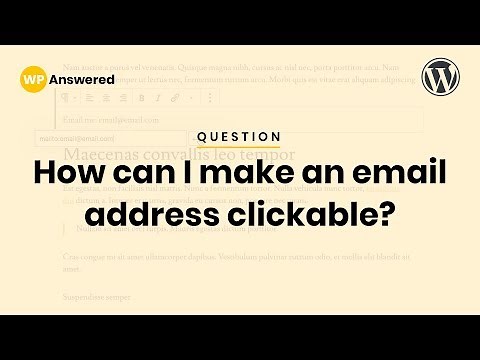 How to Add Clickable Email Addresses to WordPress | Link Email Address