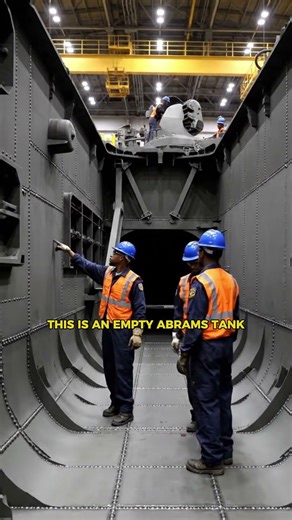 Empty Abrams Tank Hull ( Before Anything Is Installed ) #insidethefactory
