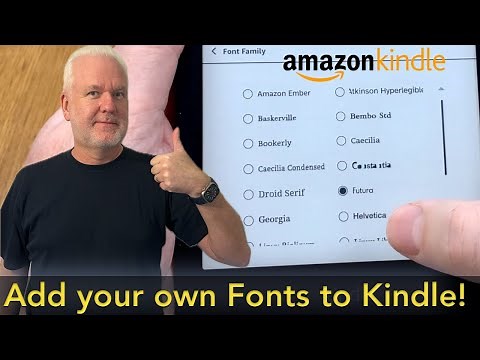 How to add more fonts to your Amazon Kindle e-Reader
