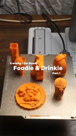GRWM: Foodie & Drinkie Edition (Part 1) #daretocreate #crealitycloud #creatorsupportprogram #3dprint