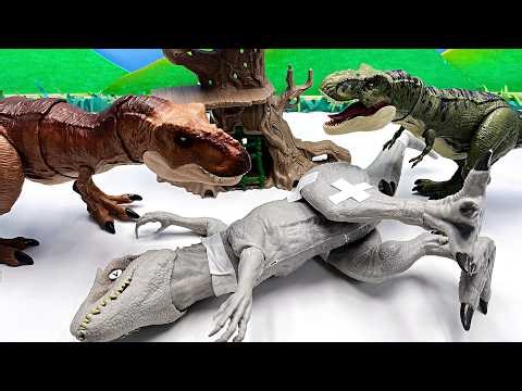 Dinosaur Battle And Hybrid Dinosaur Anatomy! DINOS ate T-Rex Egg!