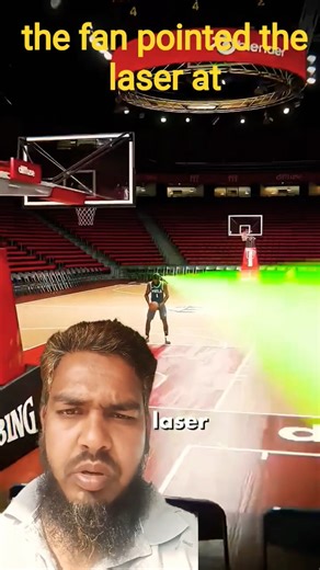 Fan Pointed a LASER at James Harden 😳 This Crossed the Line! #shorts