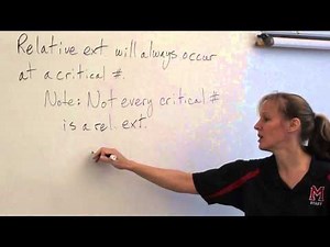 Price AP Calculus AB 3-1 Critical numbers and absolute extrema