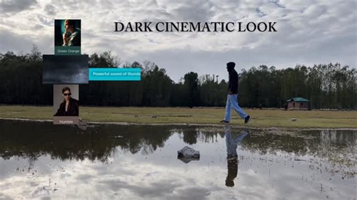 𝙃𝘼𝙎𝙃𝙄𝙈🕊️ on Instagram: "How to make a dark cinematic look… . Filters use green orange, humble… . Thunder cloud overlay… . Strong thunder sound… . Follow for more…"