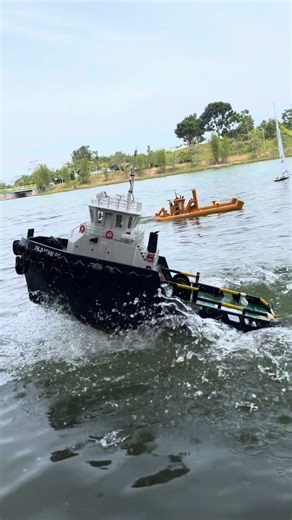 Freestyle RC Tug Boat 80cm Dua Mesin #diyrcboat #rcboatbatam