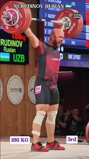 Ruslan Nurudinov 186kg Snatch 🥉 | Bronze Medal | IWF World Championships 2025 #shorts #weightlifting