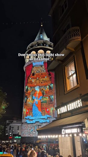 95K views · 8.3K reactions | Don't miss this light show at Istanbul✨ “Istanbul nights don’t just shine — they breathe history. Watch the lights dance over Galata’s ancient stones, where the past and present meet in magic.” ✨ Galata Tower / Tophane | All Things Turkish | Facebook