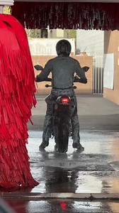 197K views · 735 reactions | Motorcycle goes thru Car Wash? 藍 | Justin Flom | Facebook