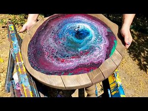 Acrylic Pour on a Table - Part 1