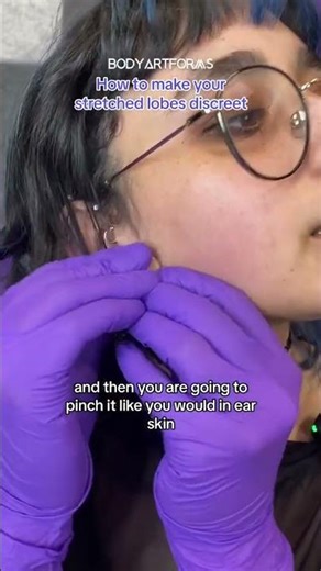 Silicone Hiders and Glass Plugs for Stretched Ears #shorts