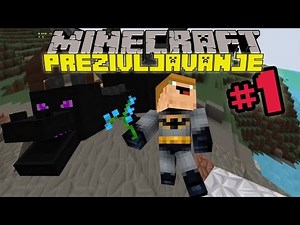 MINECRAFT PREŽIVLJAVANJE: "POGLE KOLIKO KOKOŠIIIII!!!!!" - part 1.